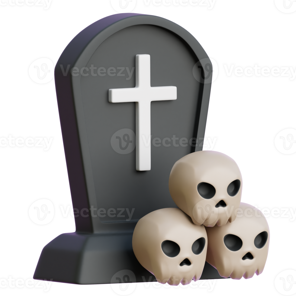 Gravestone 3d Icon Illustrations png