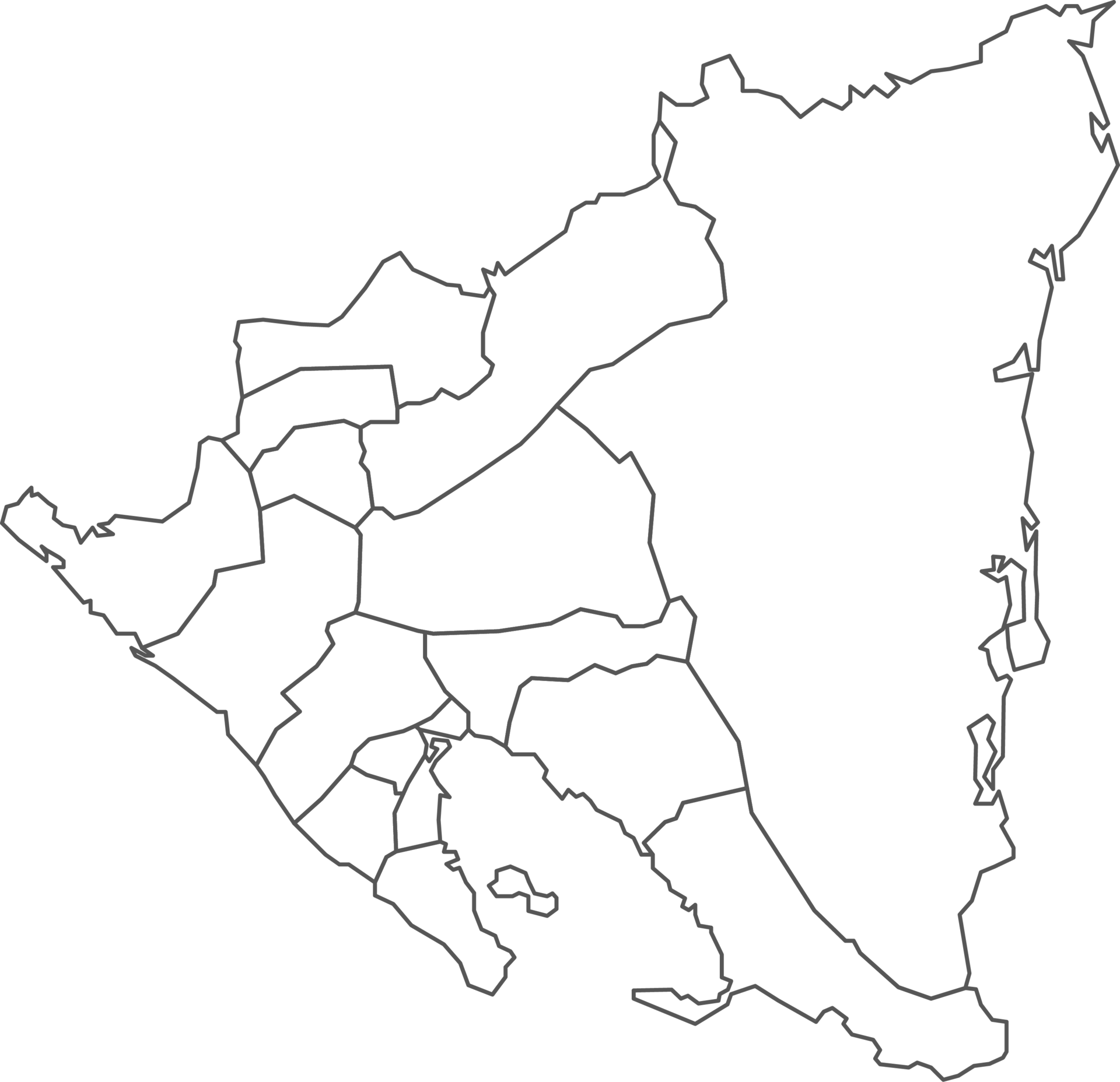 Map Of Nicaragua With Detailed Country Map Line Map 30348412 PNG Map Of Nicaragua With Detailed Country Map Line Map Png