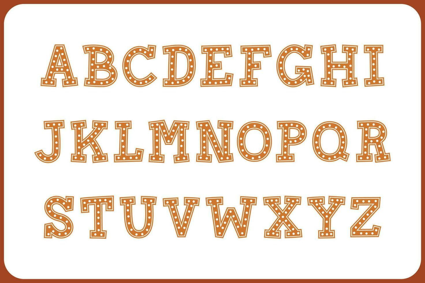 Versatile Collection of Cookie Alphabet Letters for Various Uses vector
