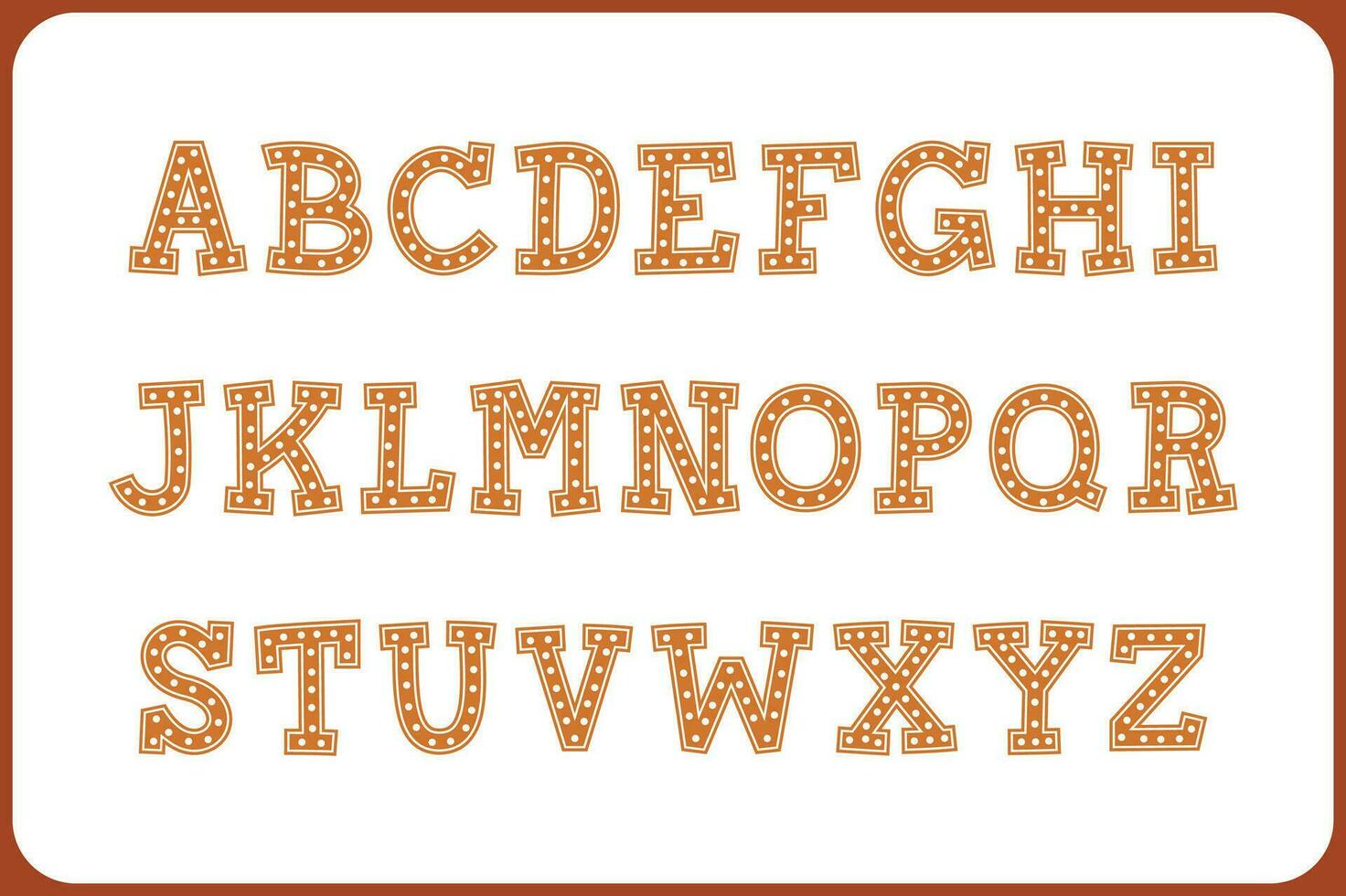 Versatile Collection of Cookie Alphabet Letters for Various Uses vector