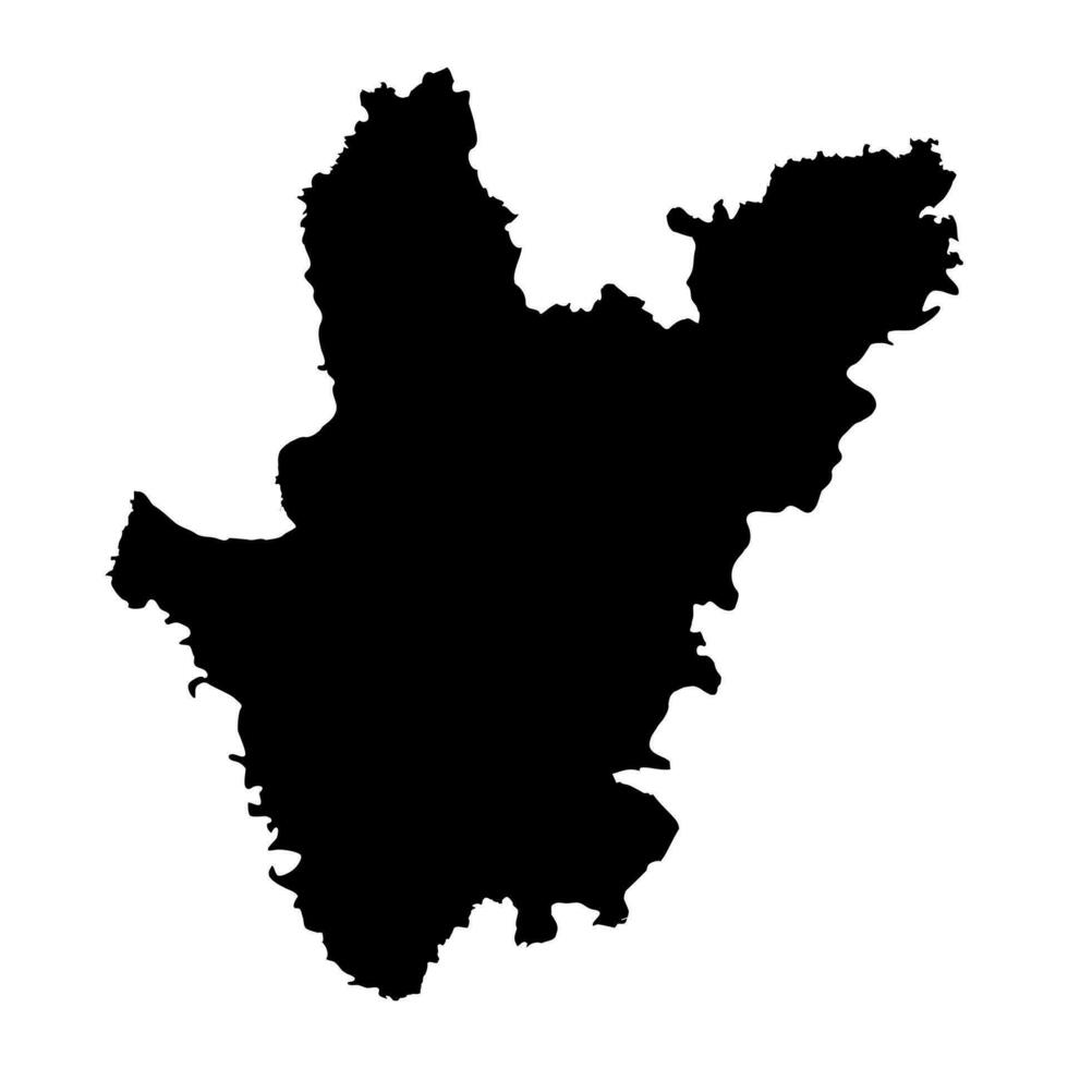 Dhaka division map, administrative division of Bangladesh. vector