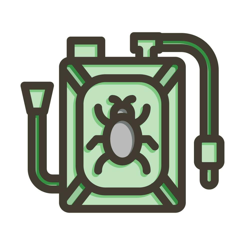 Pesticide Vector Thick Line Filled Colors Icon For Personal And Commercial Use.
