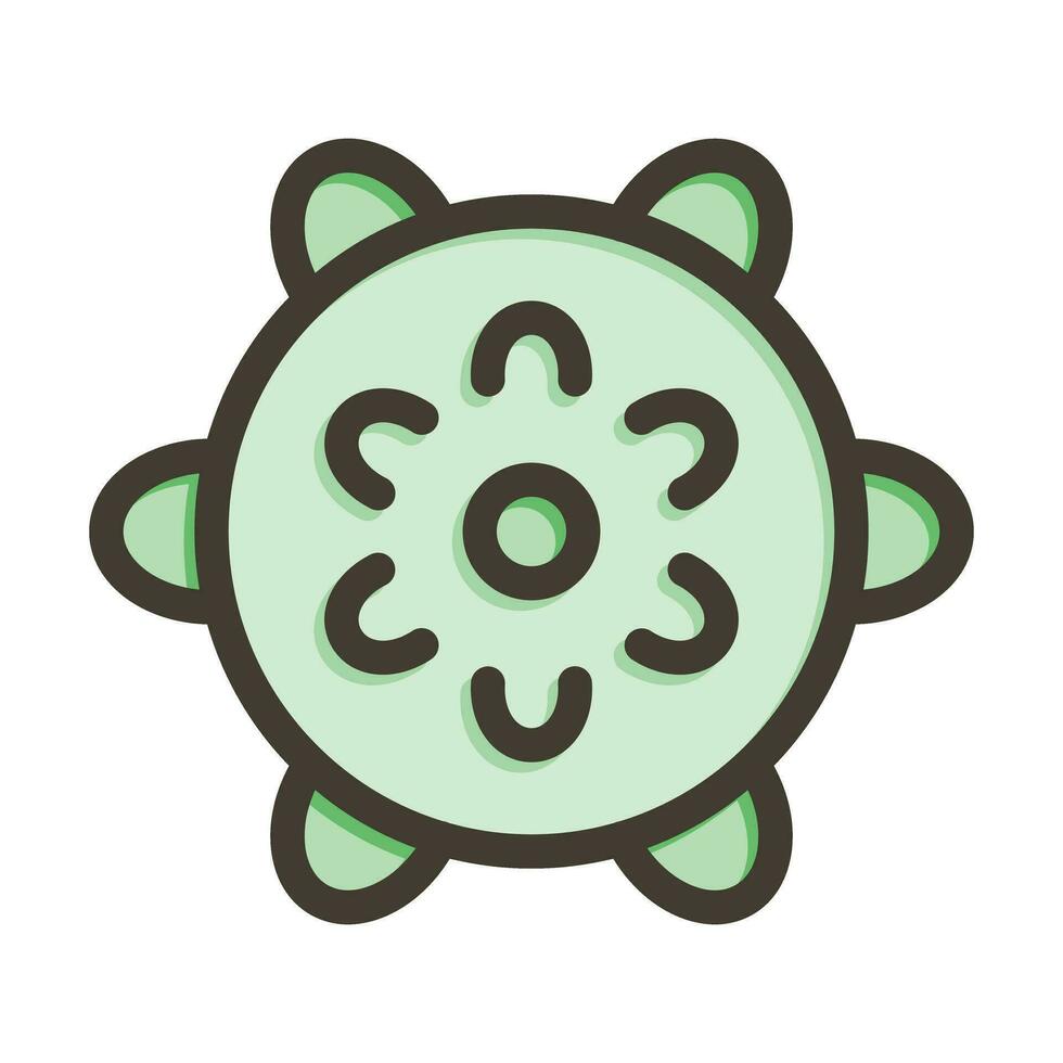 Massage Ball Vector Thick Line Filled Colors Icon For Personal And Commercial Use.