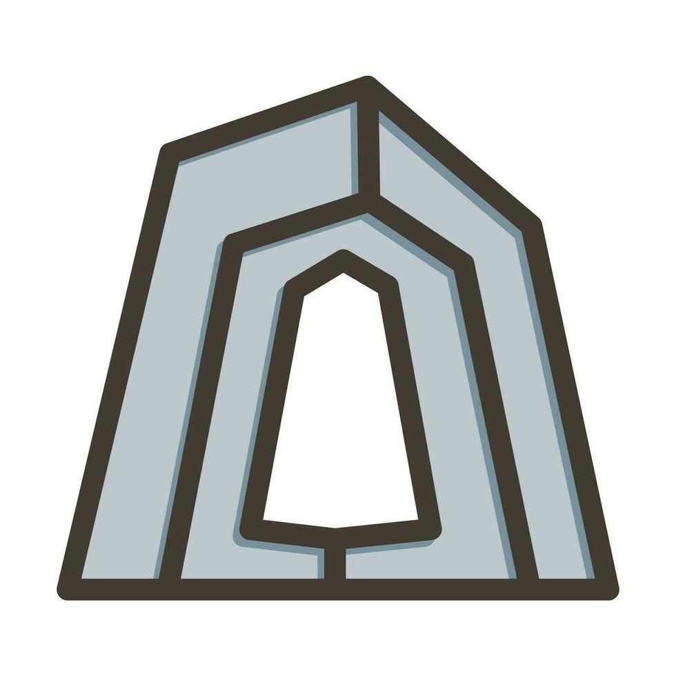 Cctv Headquarters Vector Thick Line Filled Colors Icon For Personal And Commercial Use.