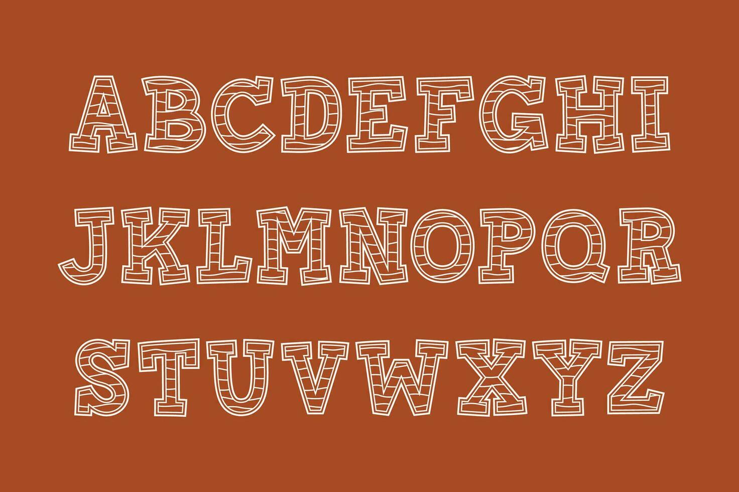 Versatile Collection of Cookie Alphabet Letters for Various Uses vector