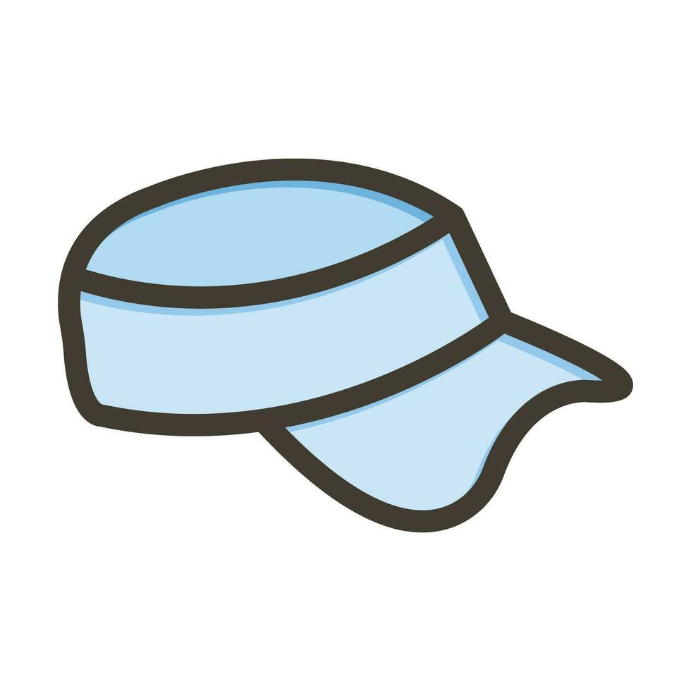 Golf Vector Thick Line Filled Colors Icon For Personal And Commercial Use.