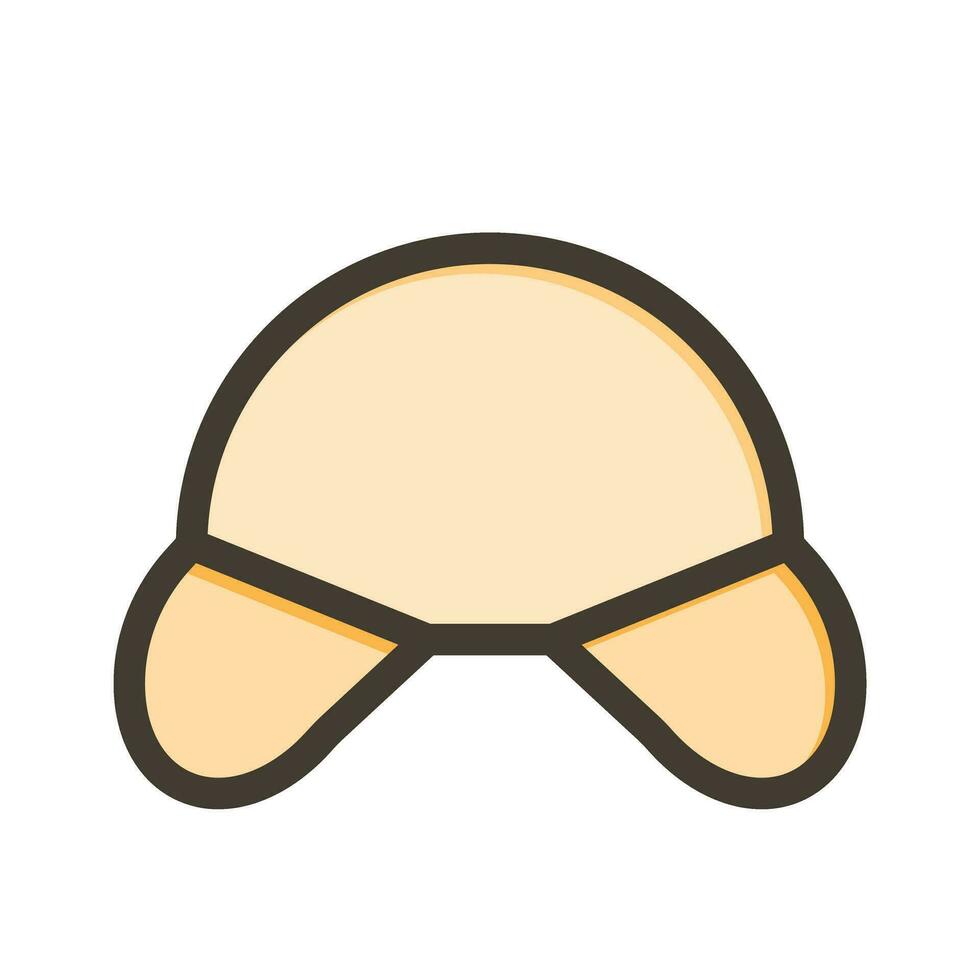 Deerstalker Vector Thick Line Filled Colors Icon For Personal And Commercial Use.