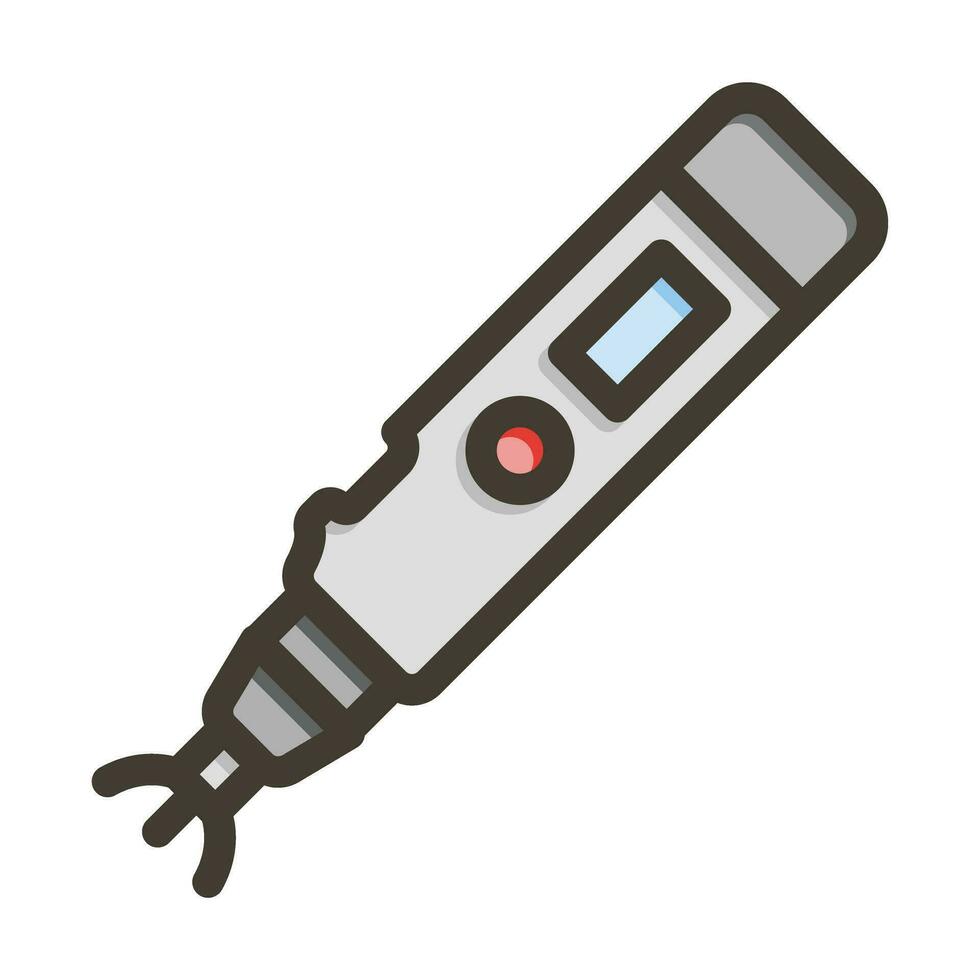Tonometer Vector Thick Line Filled Colors Icon For Personal And Commercial Use.