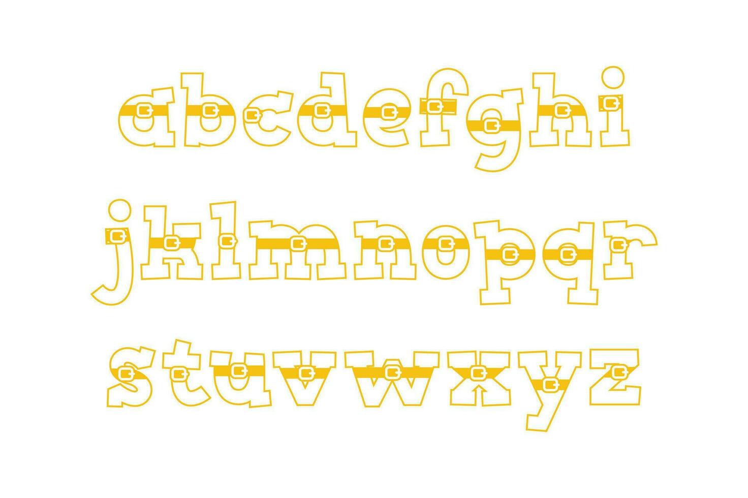 Versatile Collection of Santa Claus Alphabet Letters for Various Uses vector