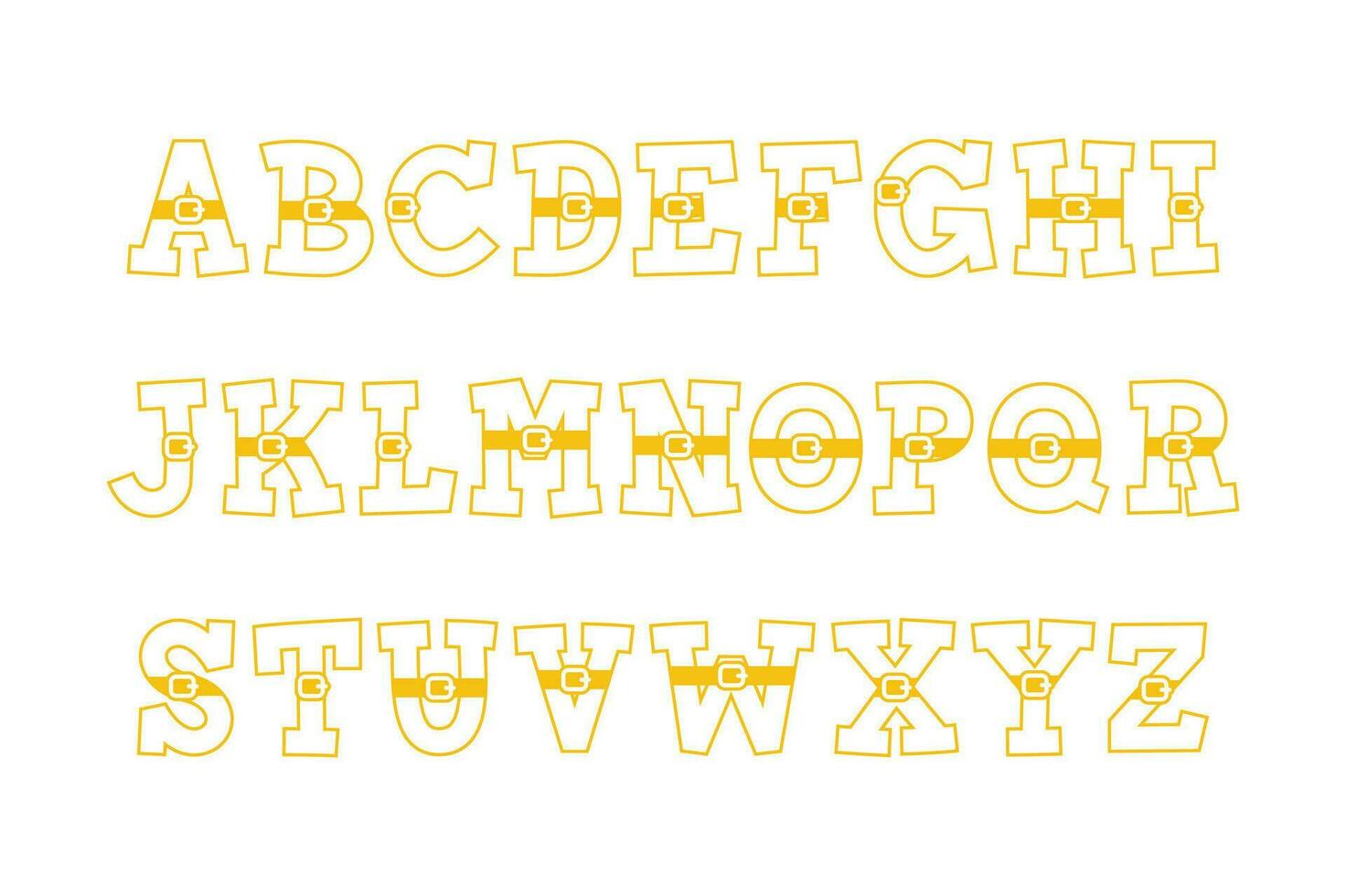 Versatile Collection of Santa Claus Alphabet Letters for Various Uses vector
