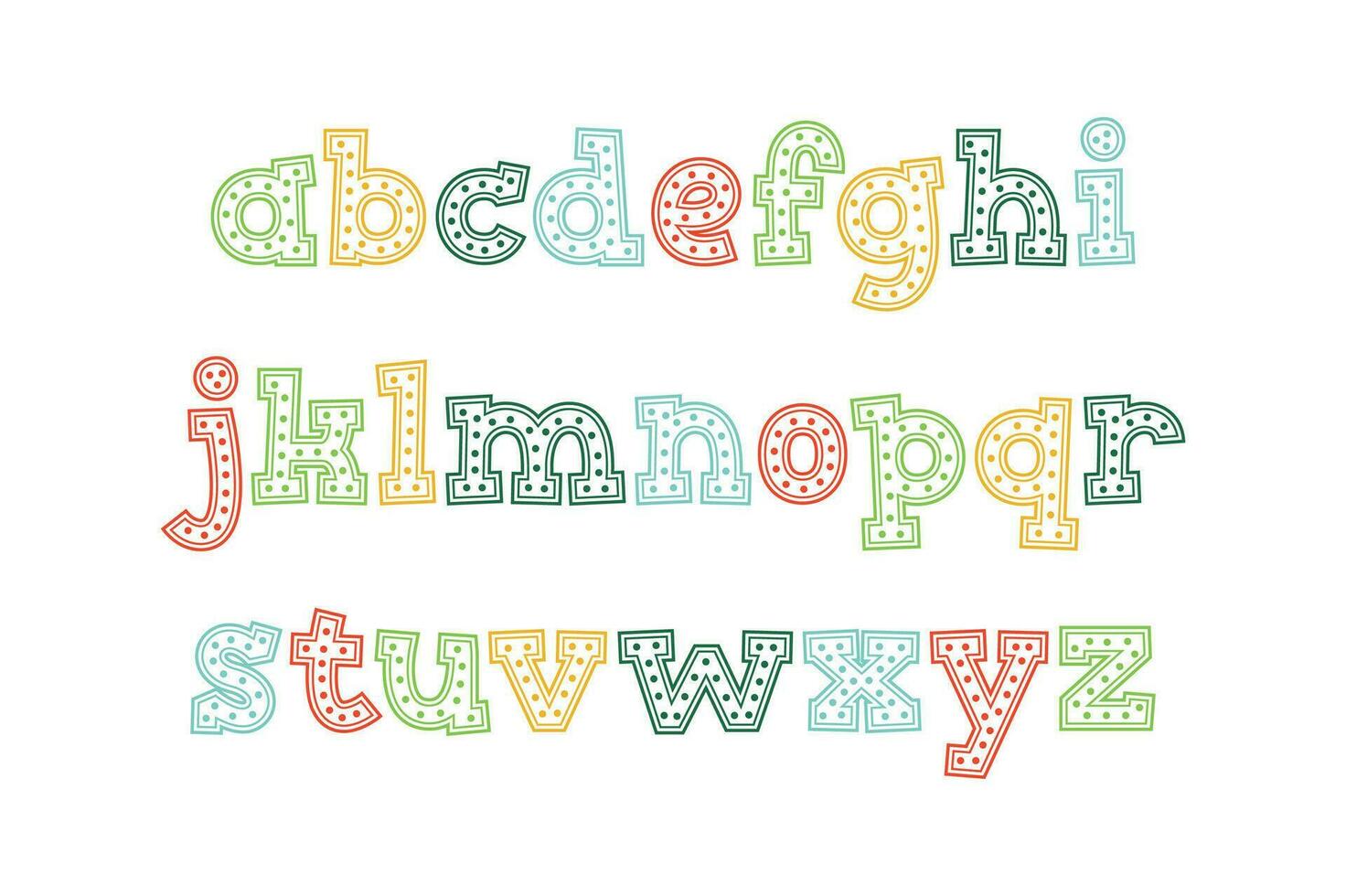 Versatile Collection of Cookie Alphabet Letters for Various Uses vector