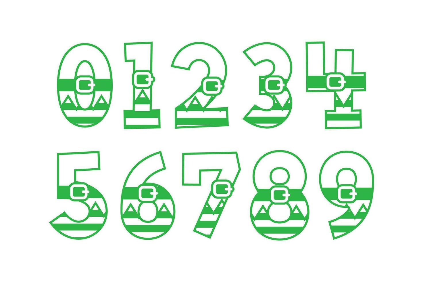 Versatile Collection of Elf Numbers for Various Uses vector
