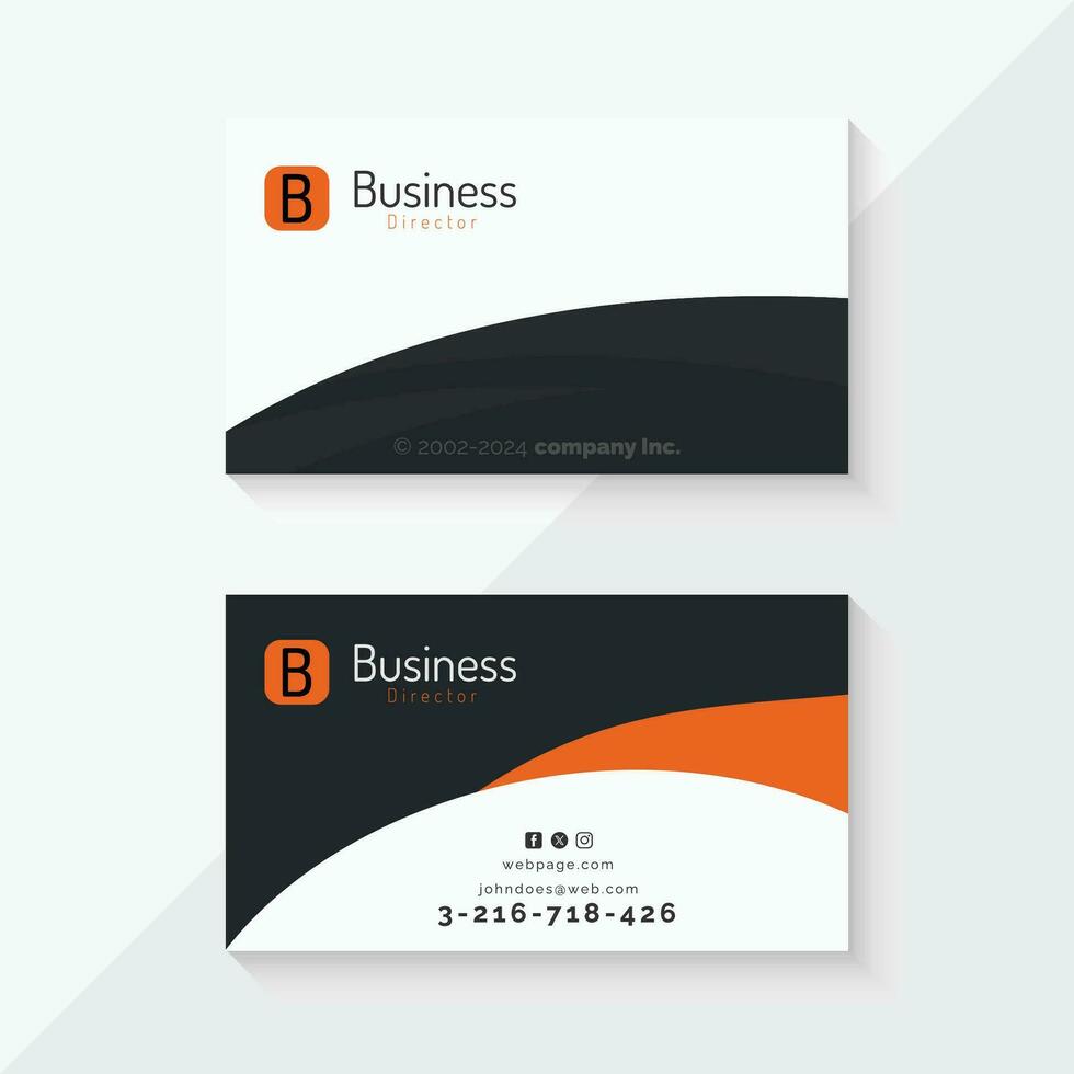 Business Card Vector Template Design.