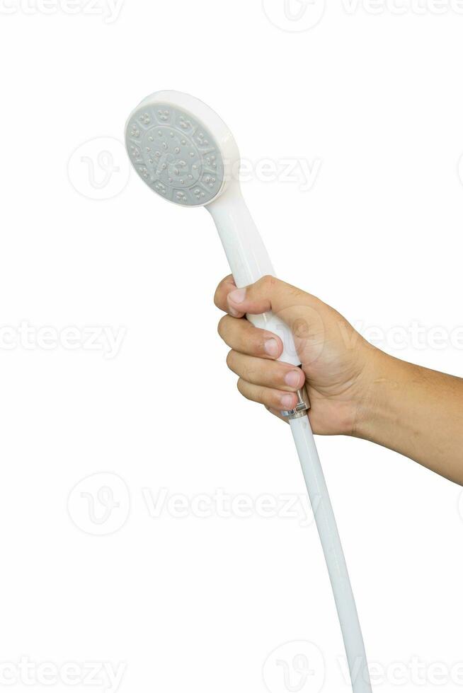 hand shower, shower, white background photo