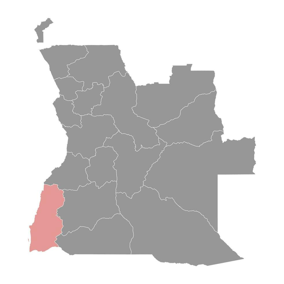 nombre provincia mapa, administrativo división de angola vector