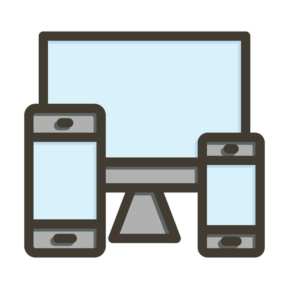 Responsive Vector Thick Line Filled Colors Icon For Personal And Commercial Use.