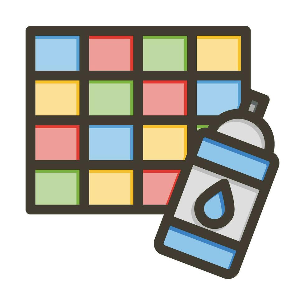 Graffiti Vector Thick Line Filled Colors Icon For Personal And Commercial Use.