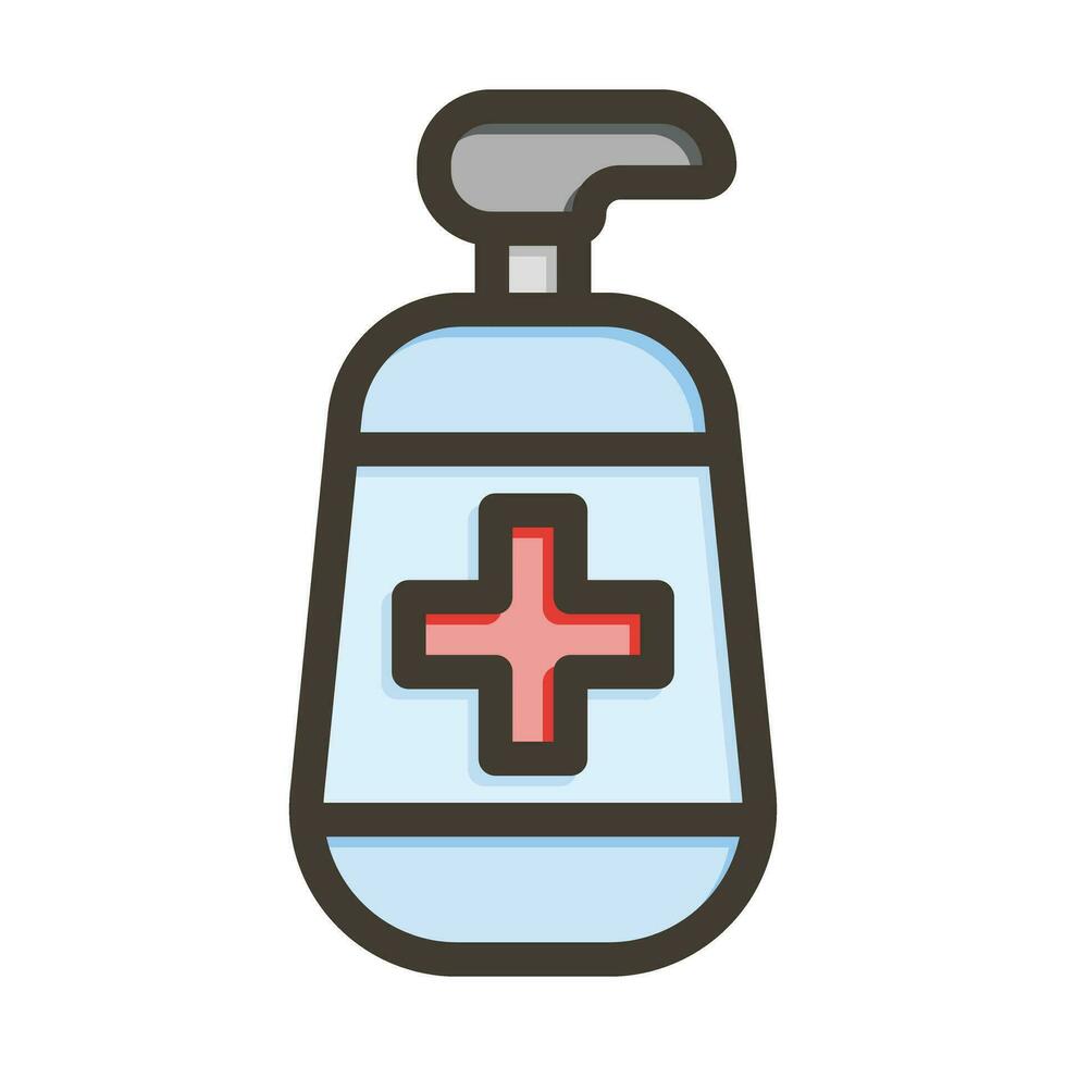 Sanitizer Vector Thick Line Filled Colors Icon For Personal And Commercial Use.