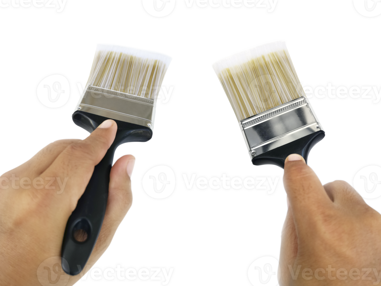 hand holding Paintbrush, transparent background png