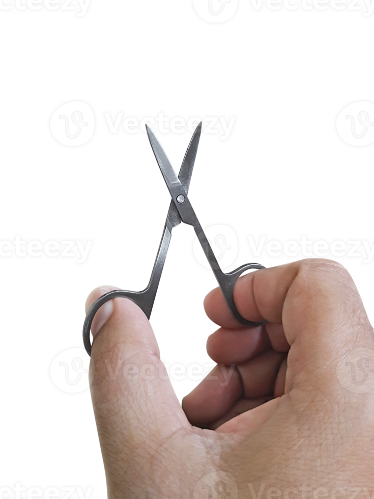 hand with Scissors in hand, transparent background 30351177 PNG