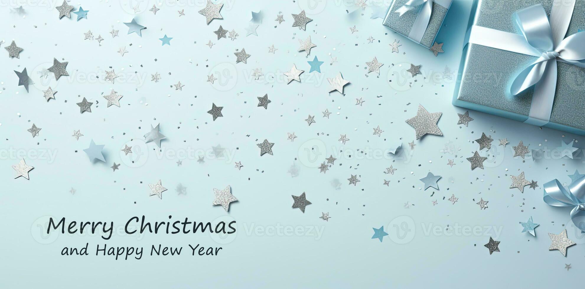 Christmas banner. Background Xmas design. Horizontal christmas poster, greeting cards, headers, website Generative AI photo