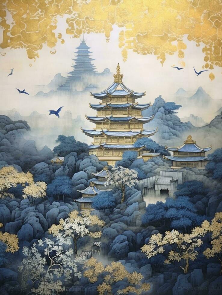 japanese background illustration art photo