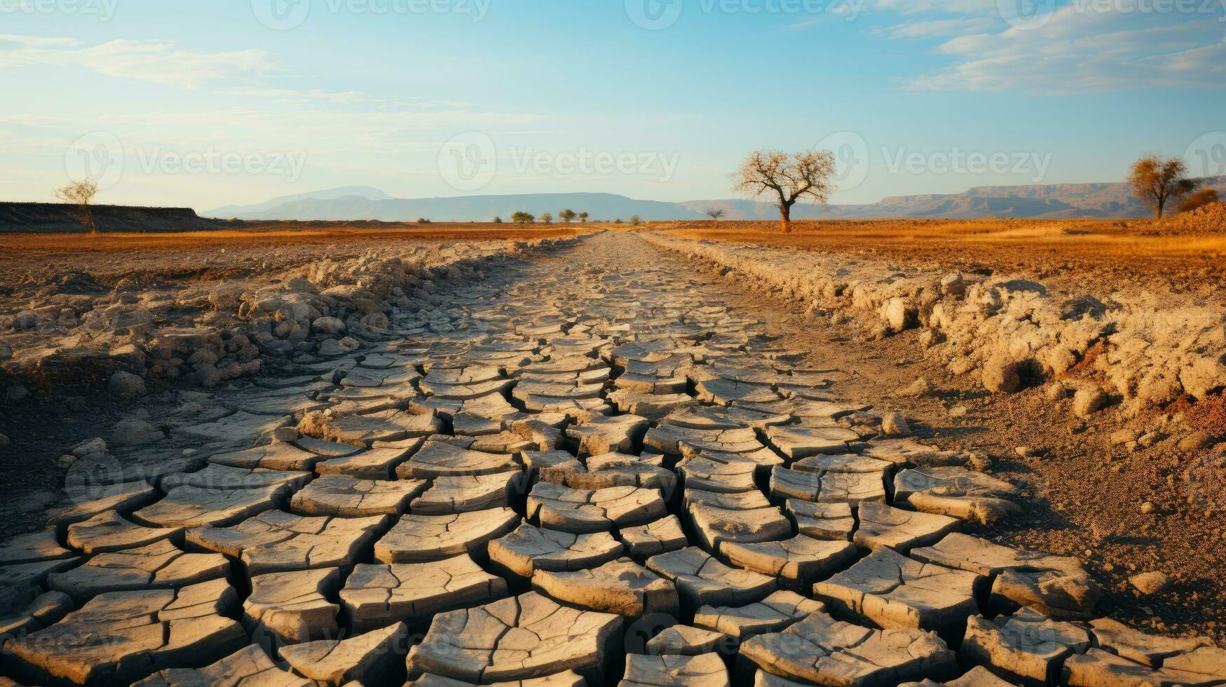 Dry and cracked land AI Generated 30351671 Stock Photo at Vecteezy