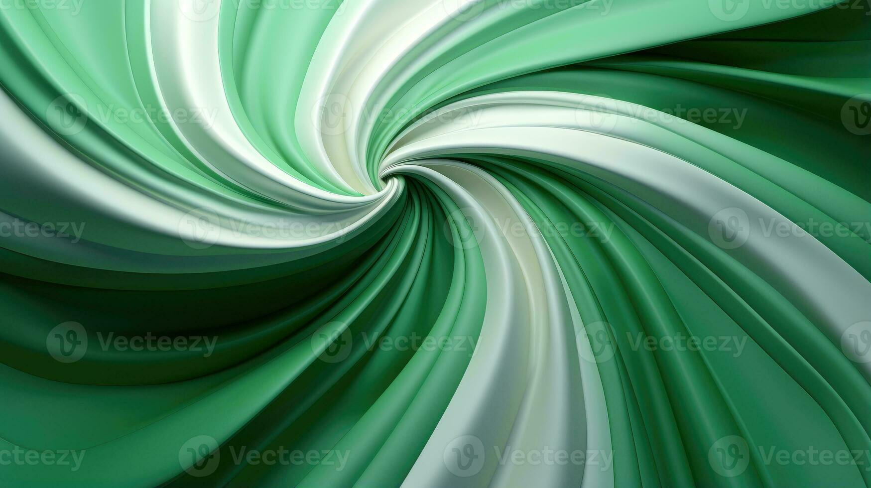 Green and white swirl background AI Generated photo