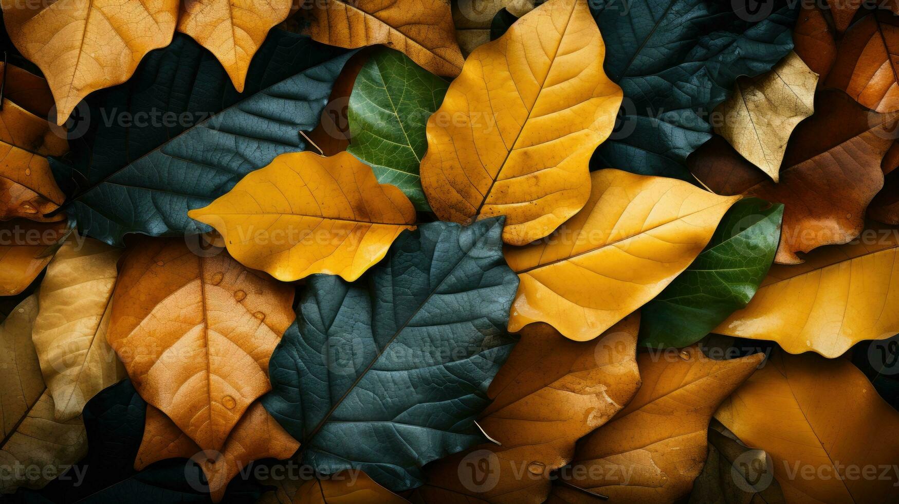 Leaves background AI Generated photo