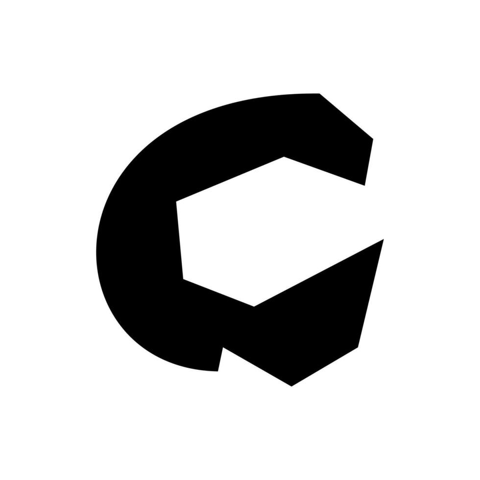 Letter C icon logo design template. vector