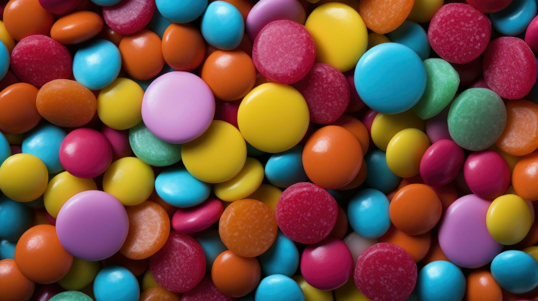 Colorful candies Background AI Generated photo