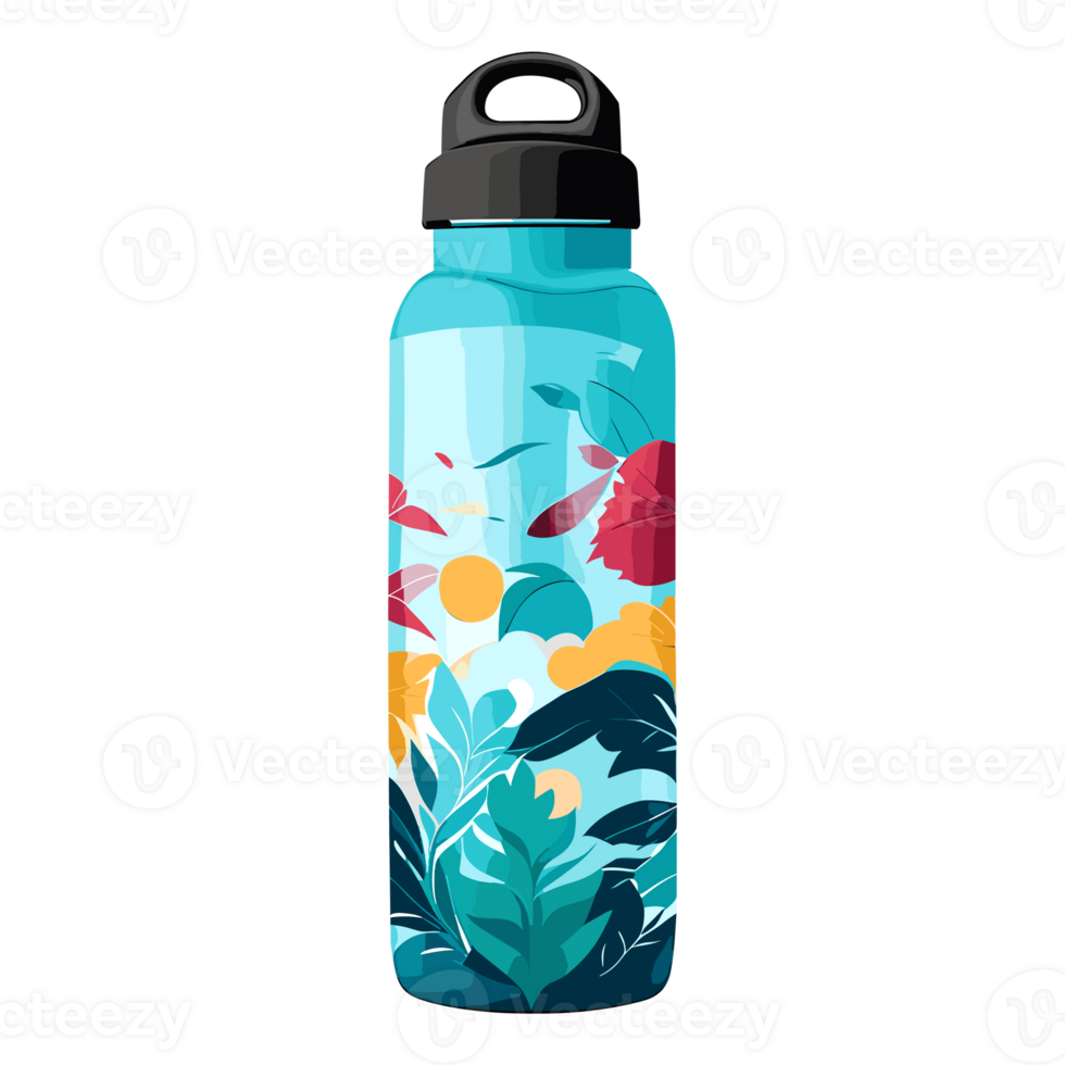 Bottle of water, Reusable water bottle isolated on the background, Travel concepts, generative AI png
