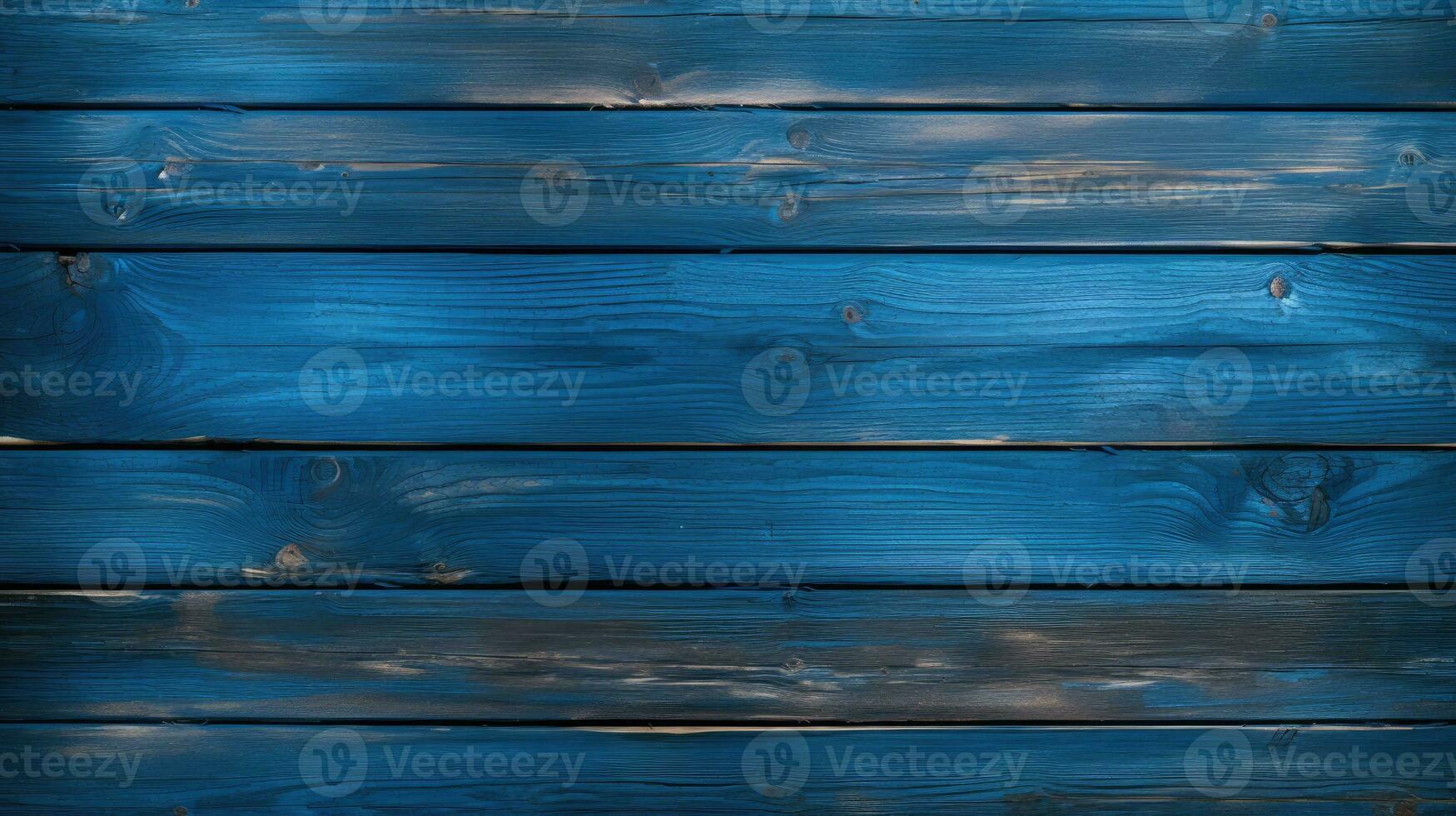 Blue wooden background AI Generated photo