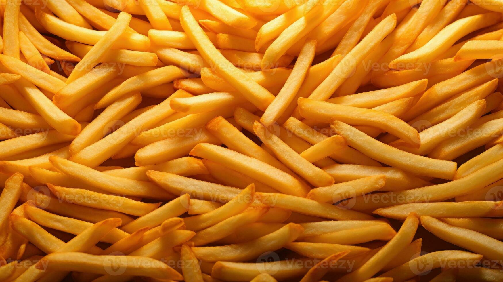 French fries background AI Generated photo