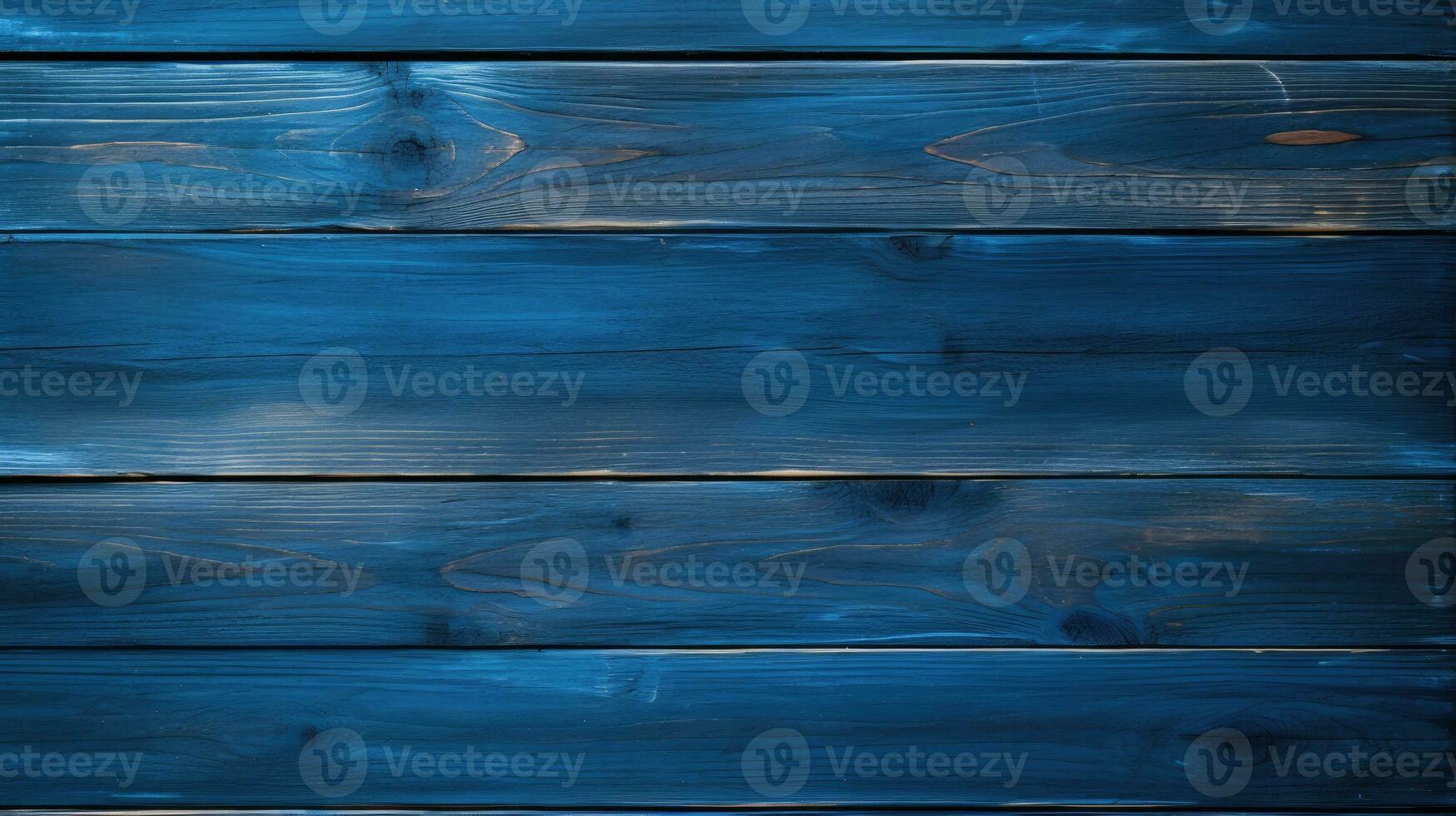 Blue wooden background AI Generated photo
