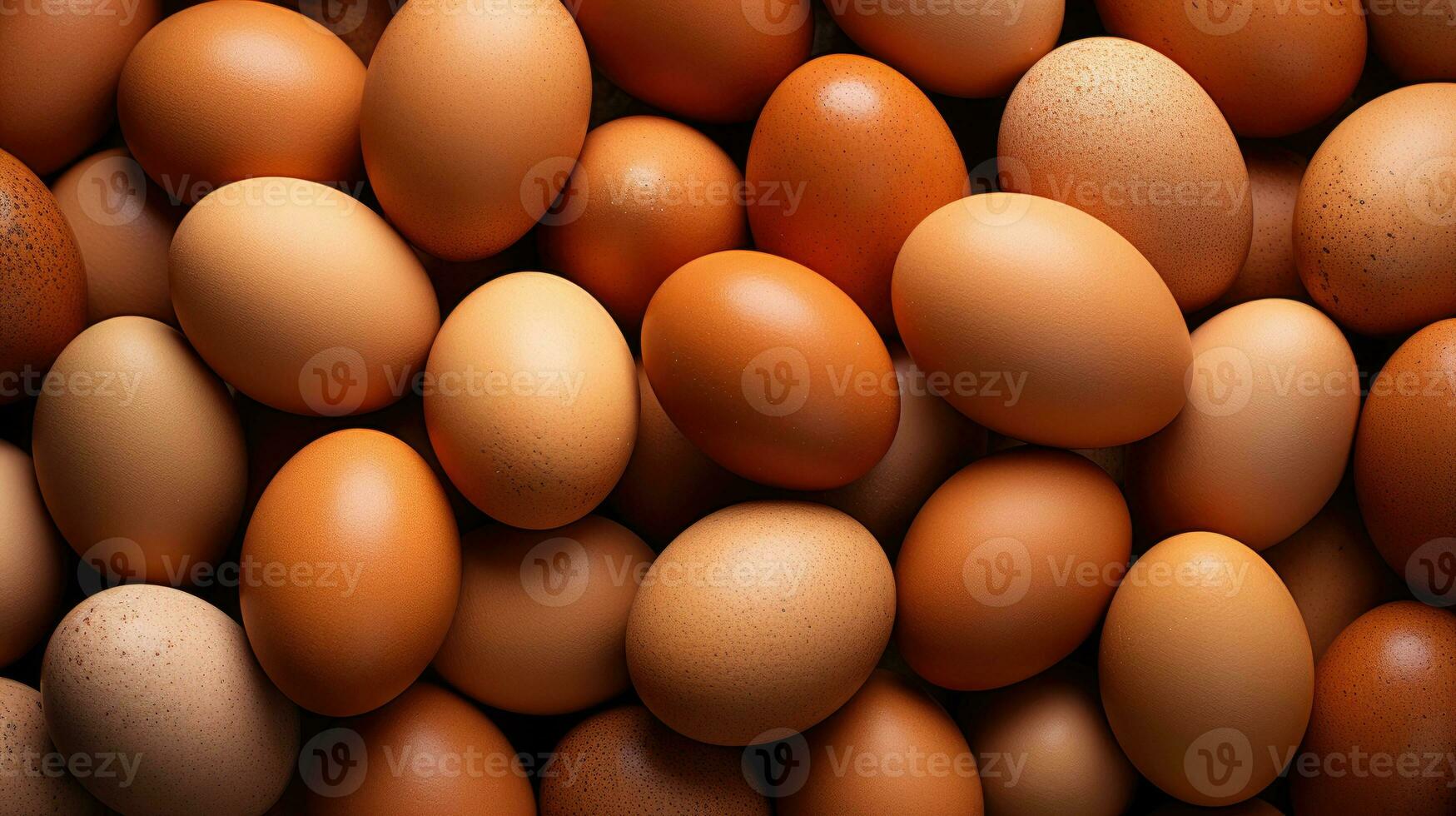 Brown chicken eggs background AI Generated photo