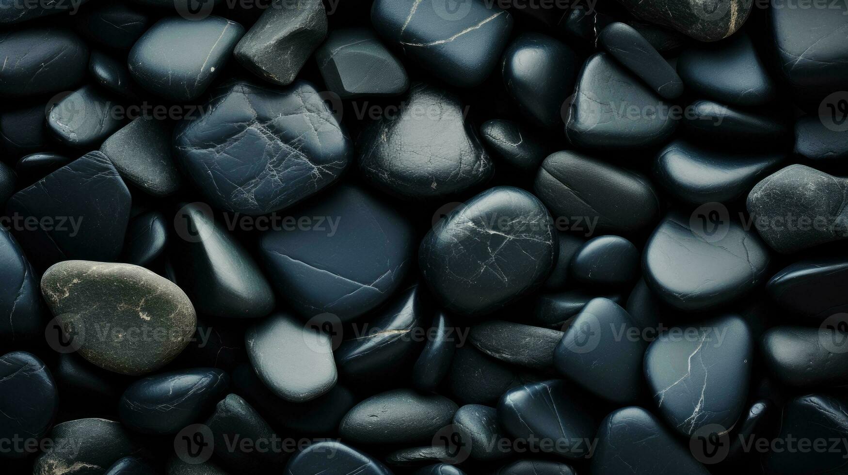 negro piedras antecedentes ai generado foto