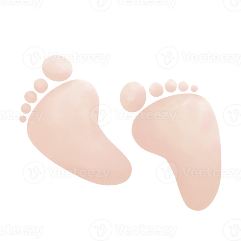 bébé pied impressions png