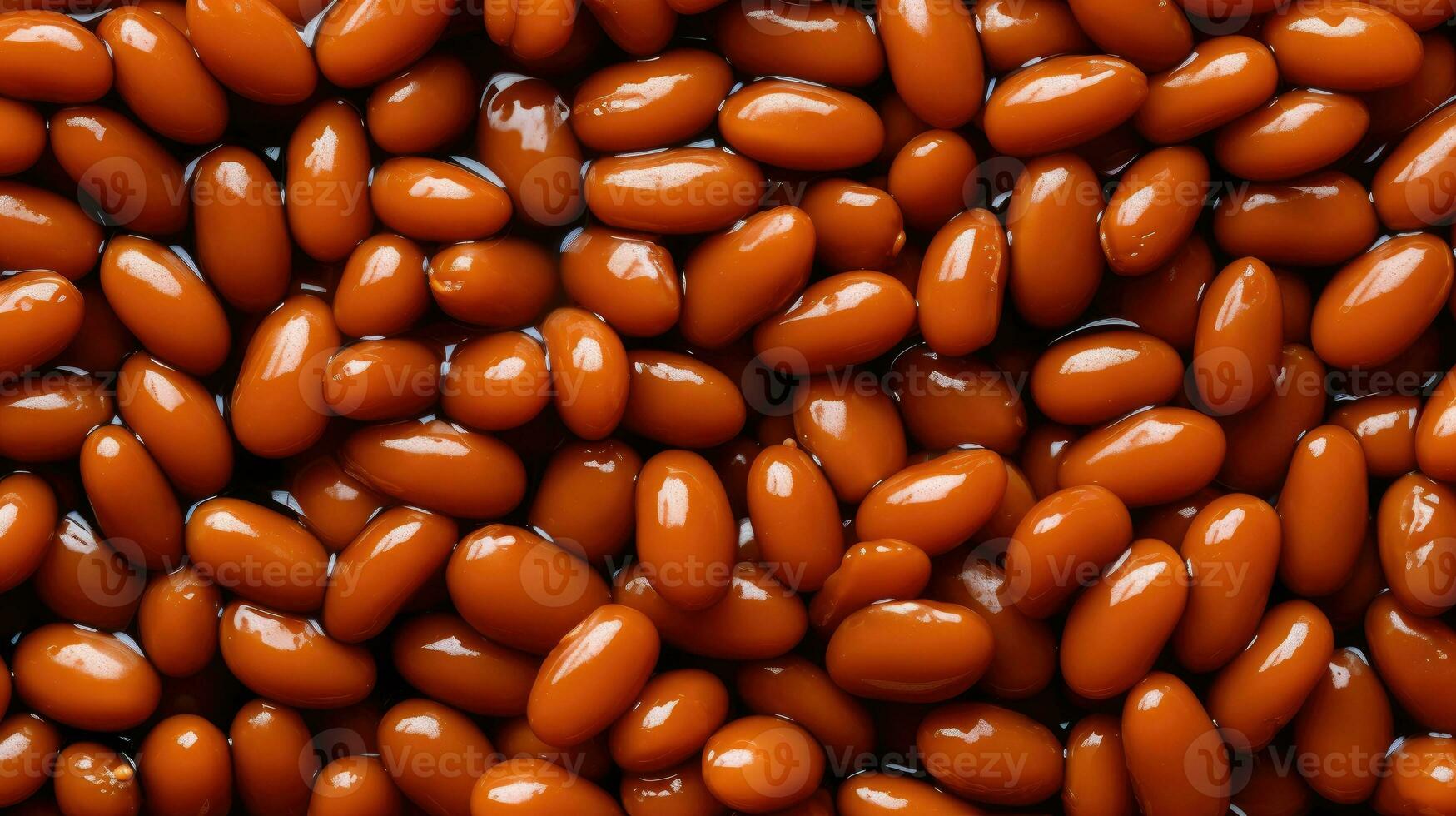 Baked beans background AI Generated photo