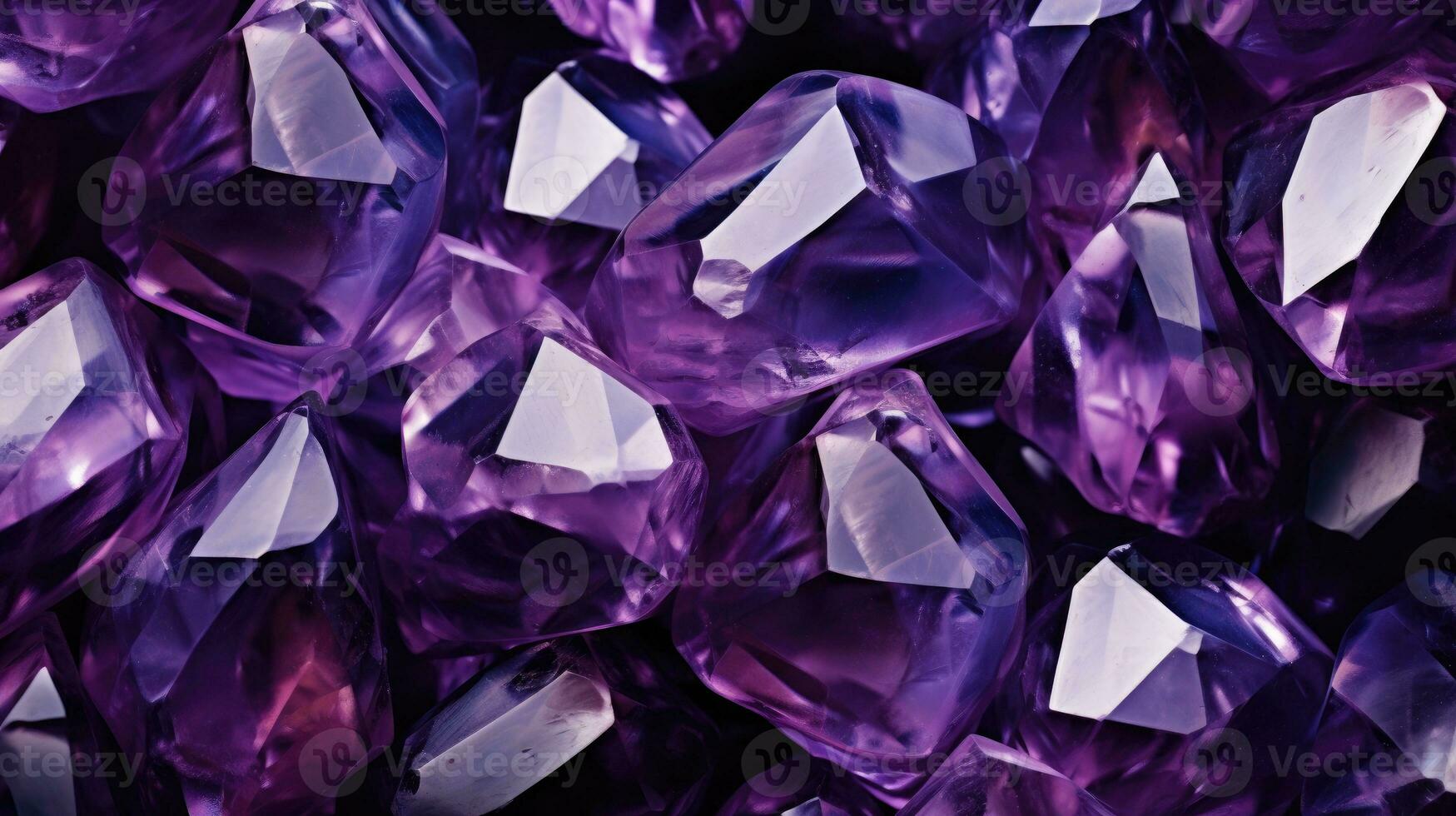 Amethyst crystal background AI Generated photo