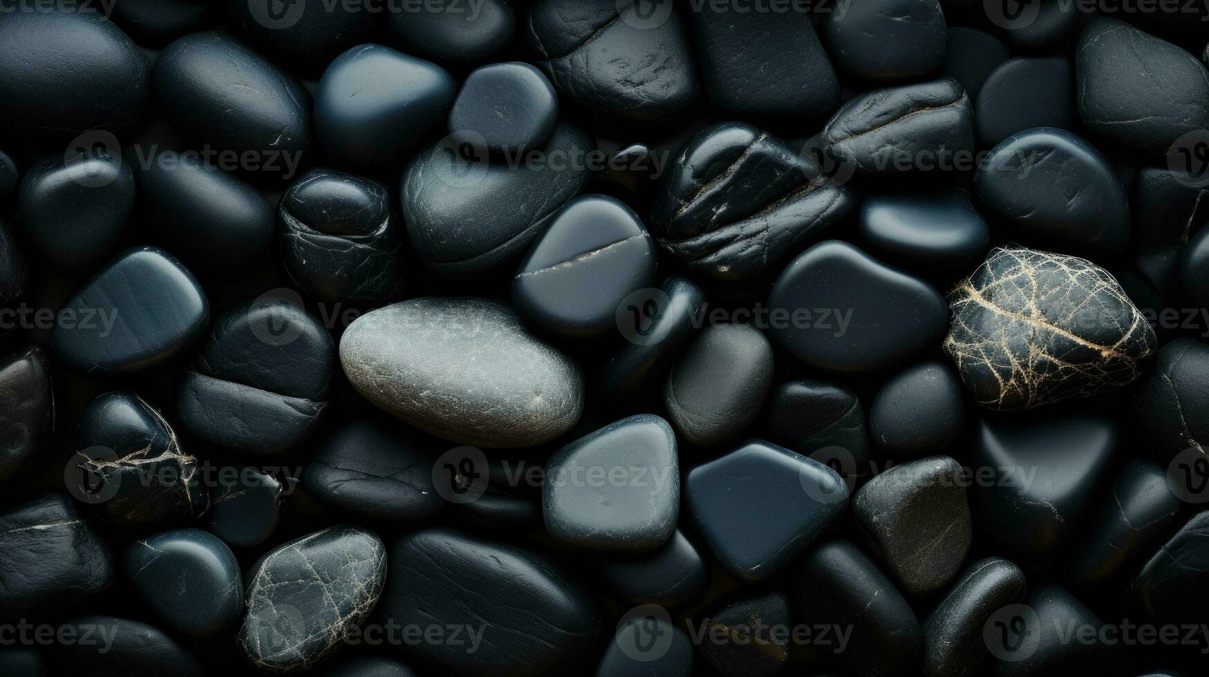 negro piedras antecedentes ai generado foto