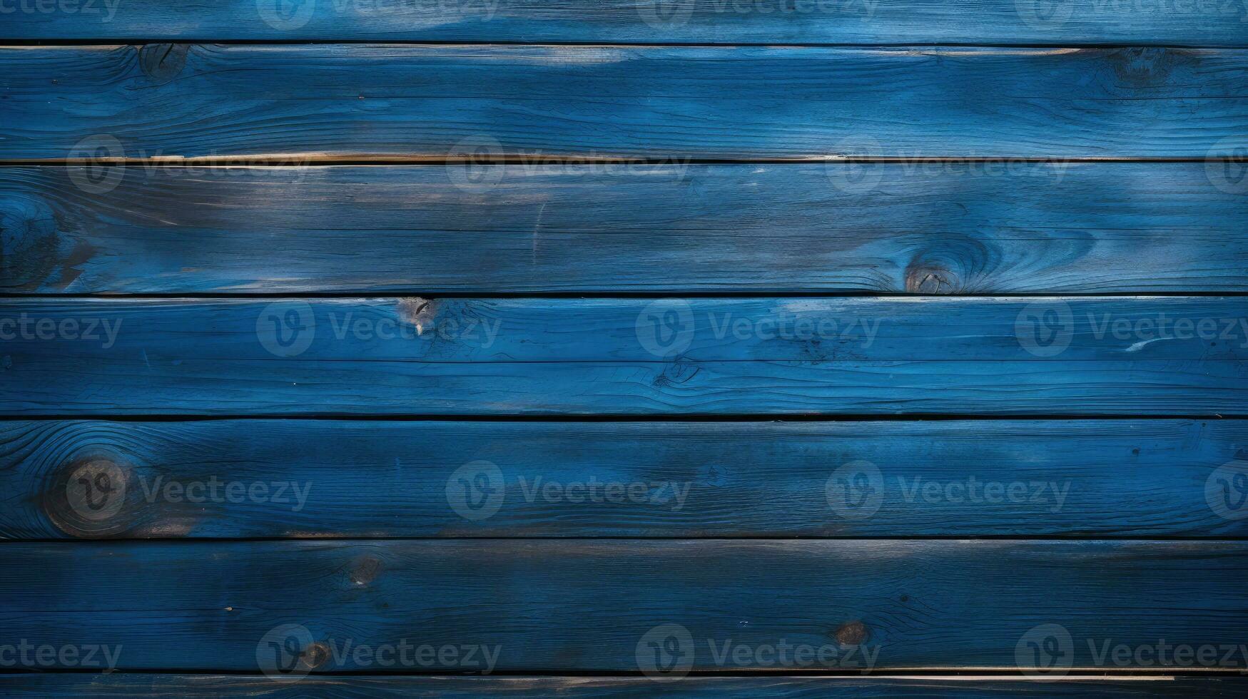 Blue wooden background AI Generated photo