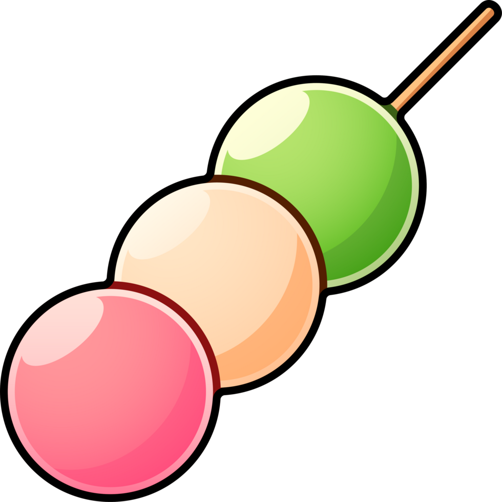 dango. adapté pour décoration, autocollant, icône et autre. png