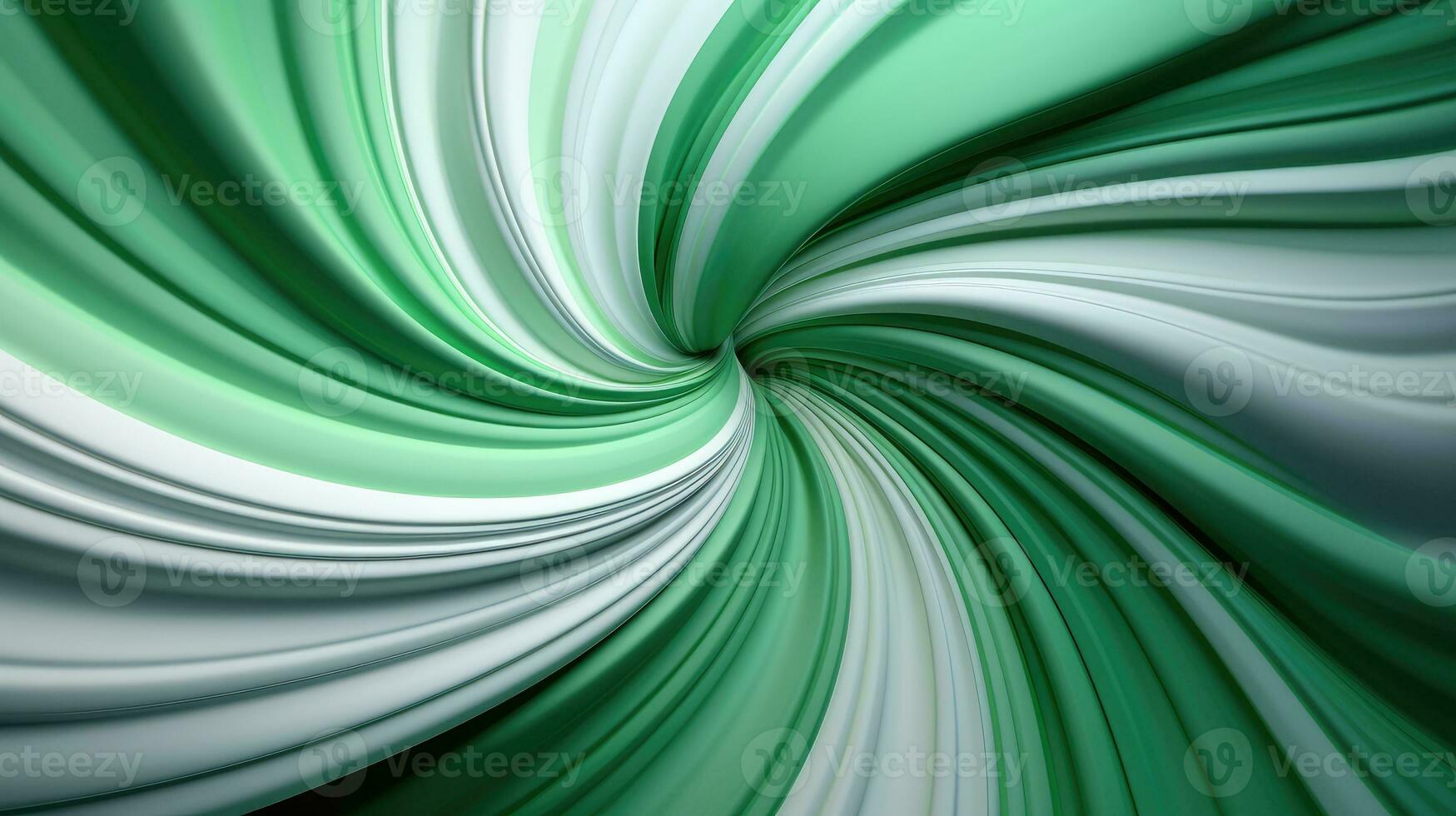 Green and white swirl background AI Generated photo