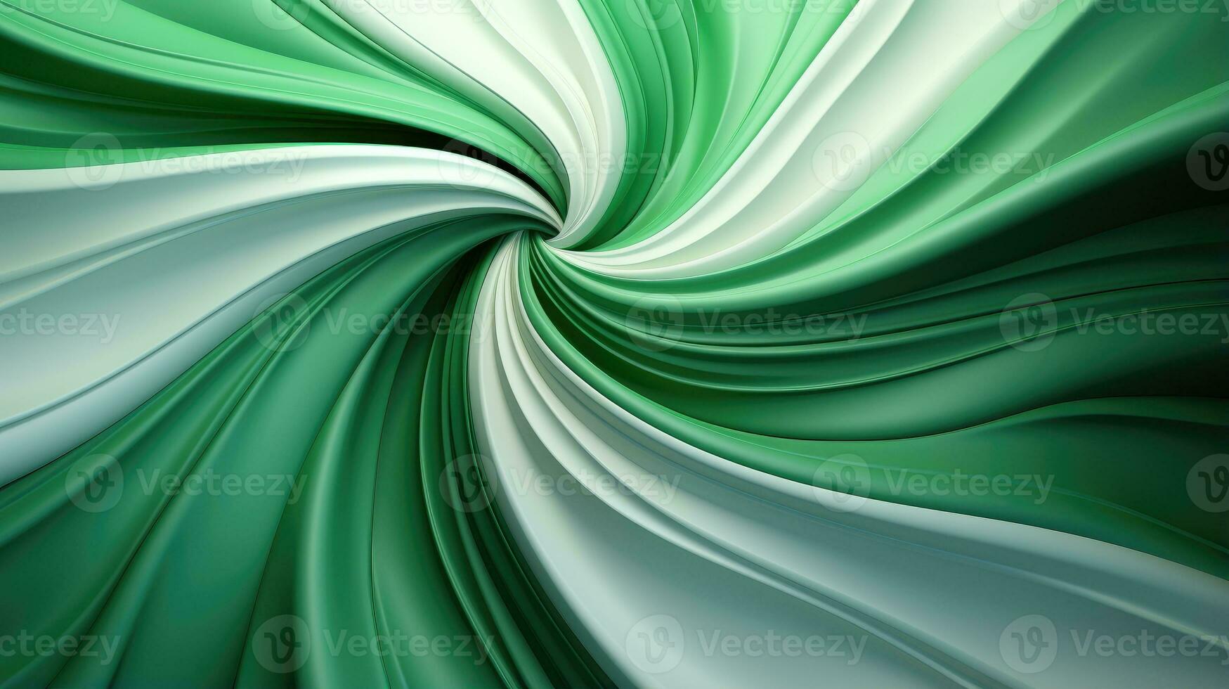 Green and white swirl background AI Generated photo