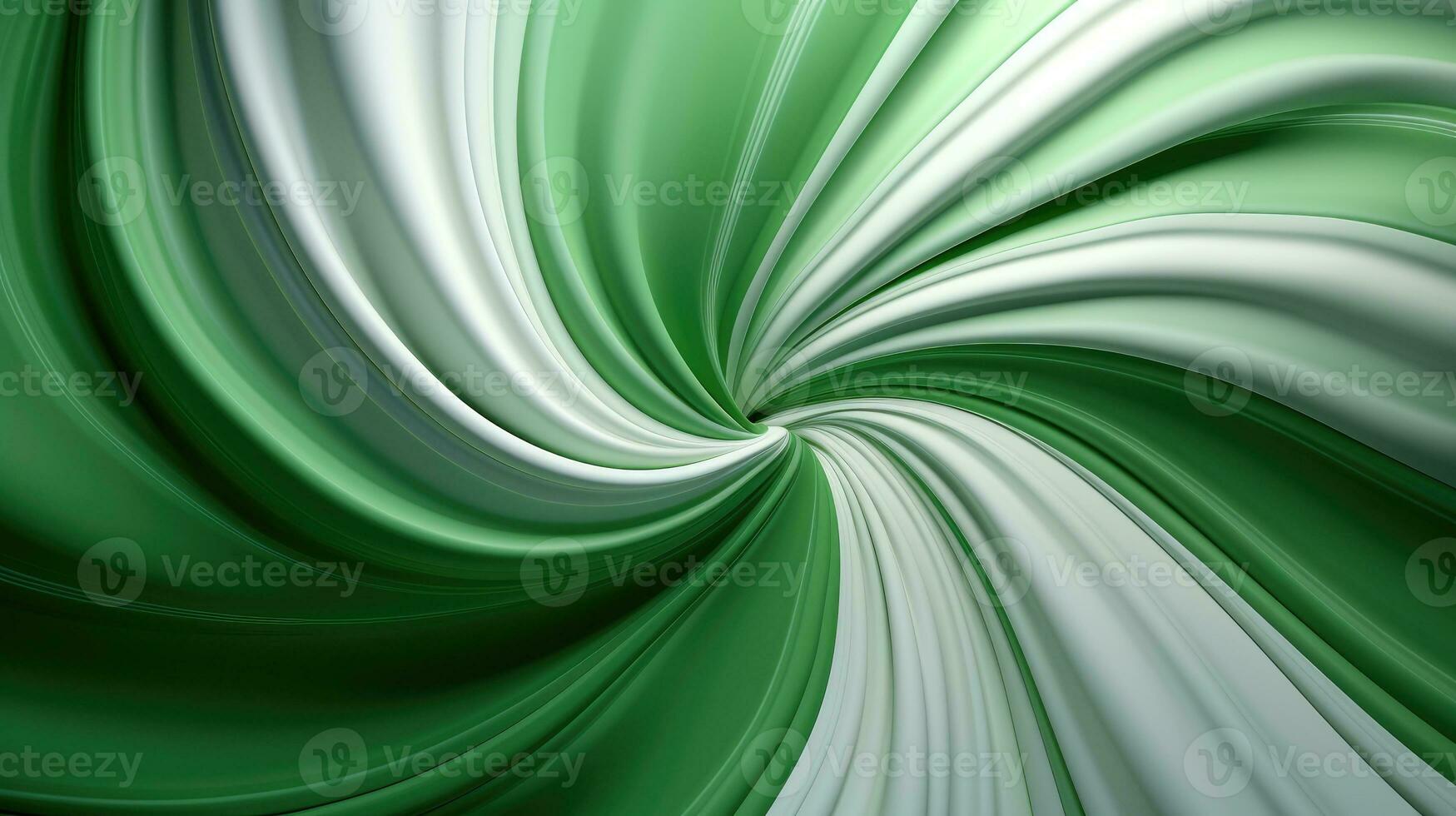 Green and white swirl background AI Generated photo