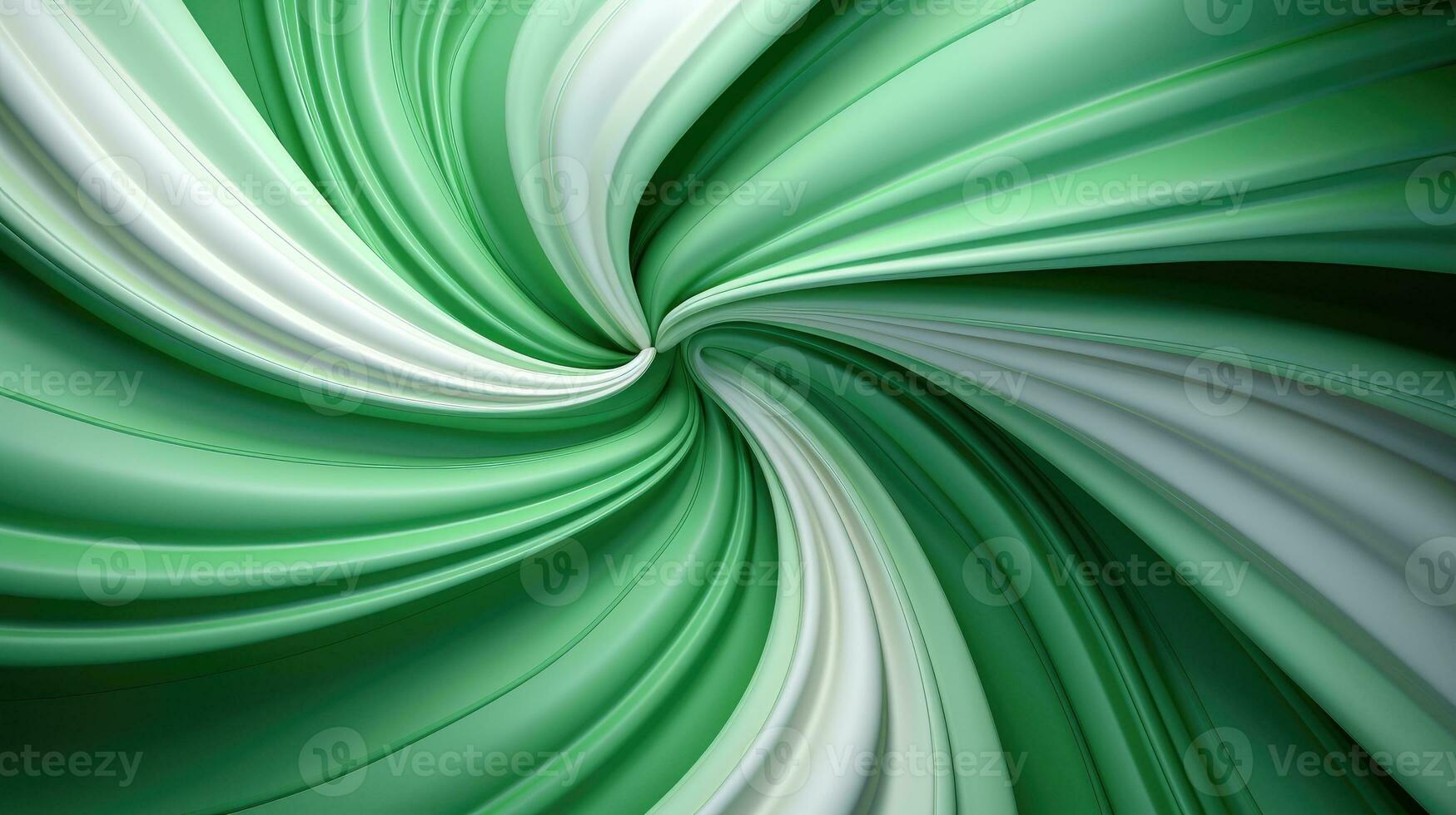 Green and white swirl background AI Generated photo