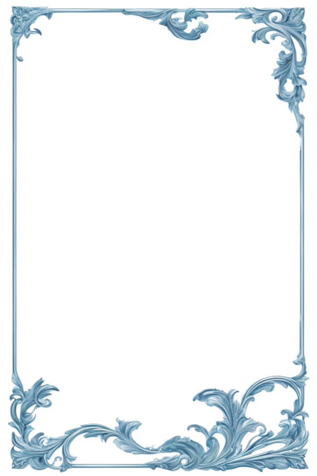 Flower Leaf Border Frame PNG Image Transparent Background Ai Generative