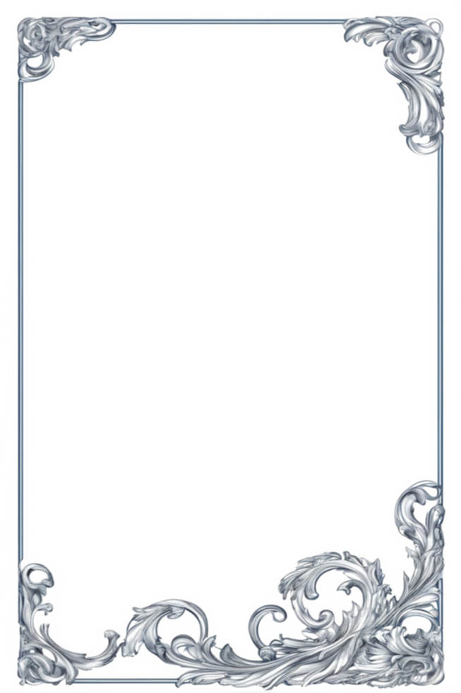 Flower Leaf Border Frame PNG Image Transparent Background Ai Generative