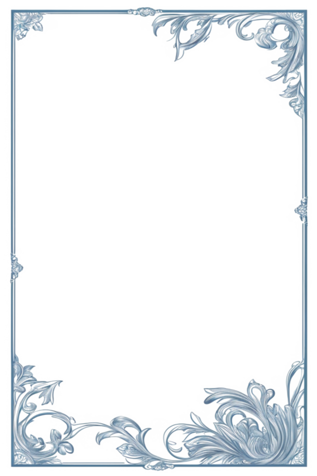 Flower Leaf Border Frame PNG Image Transparent Background Ai Generative